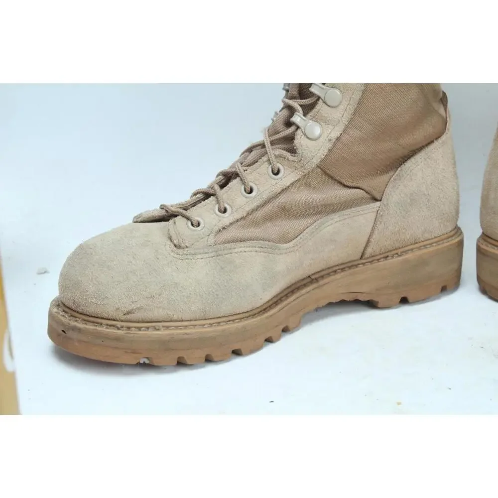 Vintage Corcoran Coyote Suede Marauder Military Jump Boots Y2K usa 4380 9.5 M